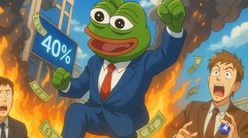 500 million WePe Gone In Smoke: Wall Street PEPE rises by 40 %!